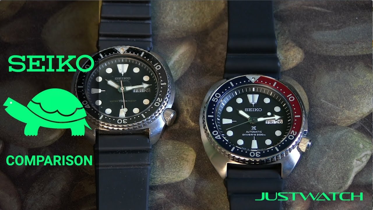 Seiko Turtle Comparison 1986 vs 2017 - YouTube