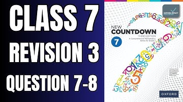 Klas 7 Revisie 3 Vraag 7&8 | Oxford New Countdown Book 7 derde editie #wiskunde