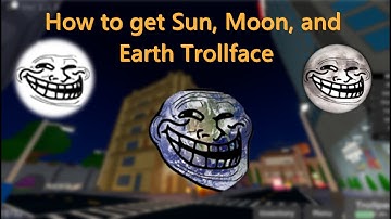 Sun, Moon, and Earth Trollface - Find the Trollfaces