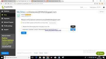 Verify you propeller ads with blogger in 1 minute / MY TECH