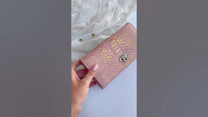 Python leather wallet Olavi