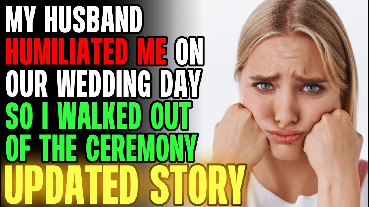 My Husband Humiliated Me On Our Wedding Day So I Walked Out Of The ...
