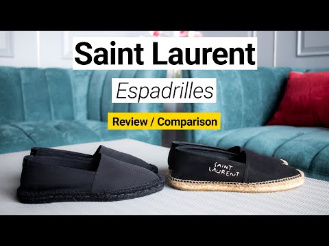Saint Laurent, Shoes, Saint Laurent Leather Espadrilles