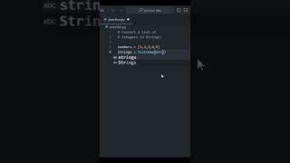 Full Convert a List integers to strings #python #pythonprogramming#coding#learnpython #pythonforbeginners Update