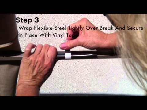 How To Repair A Patio Umbrella Rib Youtube