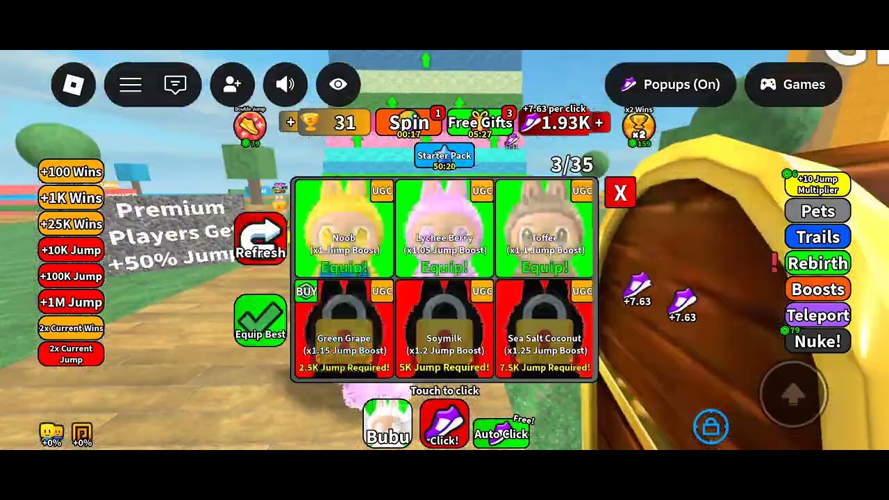 ROBLOX / BUBU JUMB / GAME