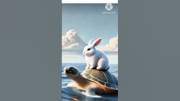 rabbit and tortoise story #rabbit #tortoise #turtle #youtubeshortsrabbitrescue  #shortsfeed #ai #aiv