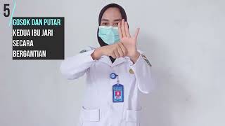 6 Langkah Cuci Tangan dan 5 Momen Cuci Tangan di Lingkungan RSUD Sukamara