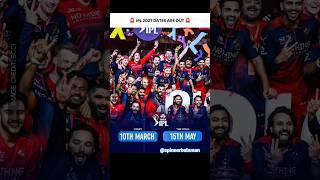 Biggest IPL 2027 Update! Schedule Dates Released 🏆#ipl2027#viratkohli#viralvideo#shortsfeed