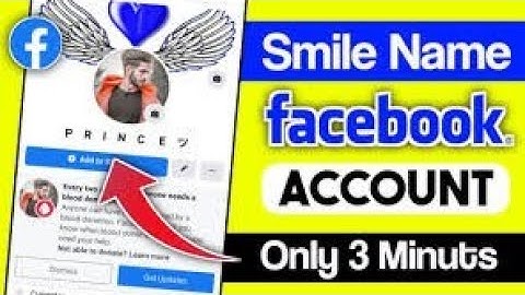 How To make smile name facebook I