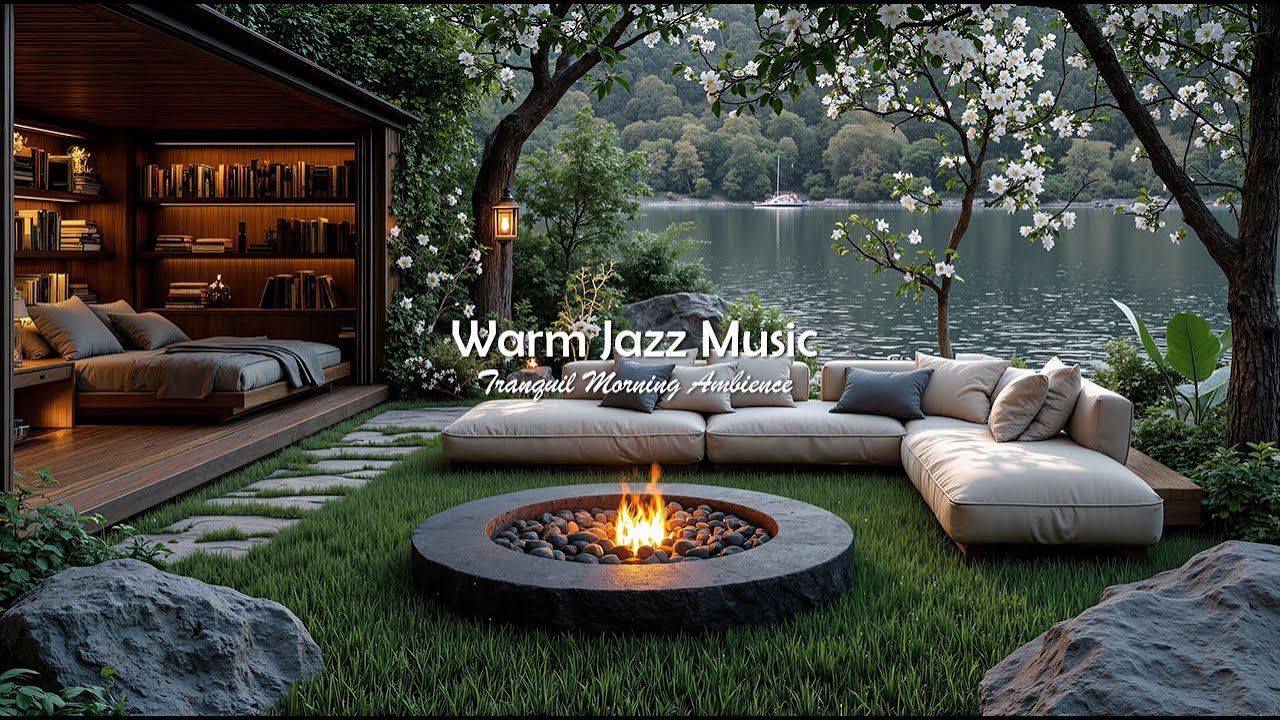 Уютная Джазовая Музыка У Камина Для Расслабления | Спокойная Джазовая Музыка Для Гостиной, Способ...