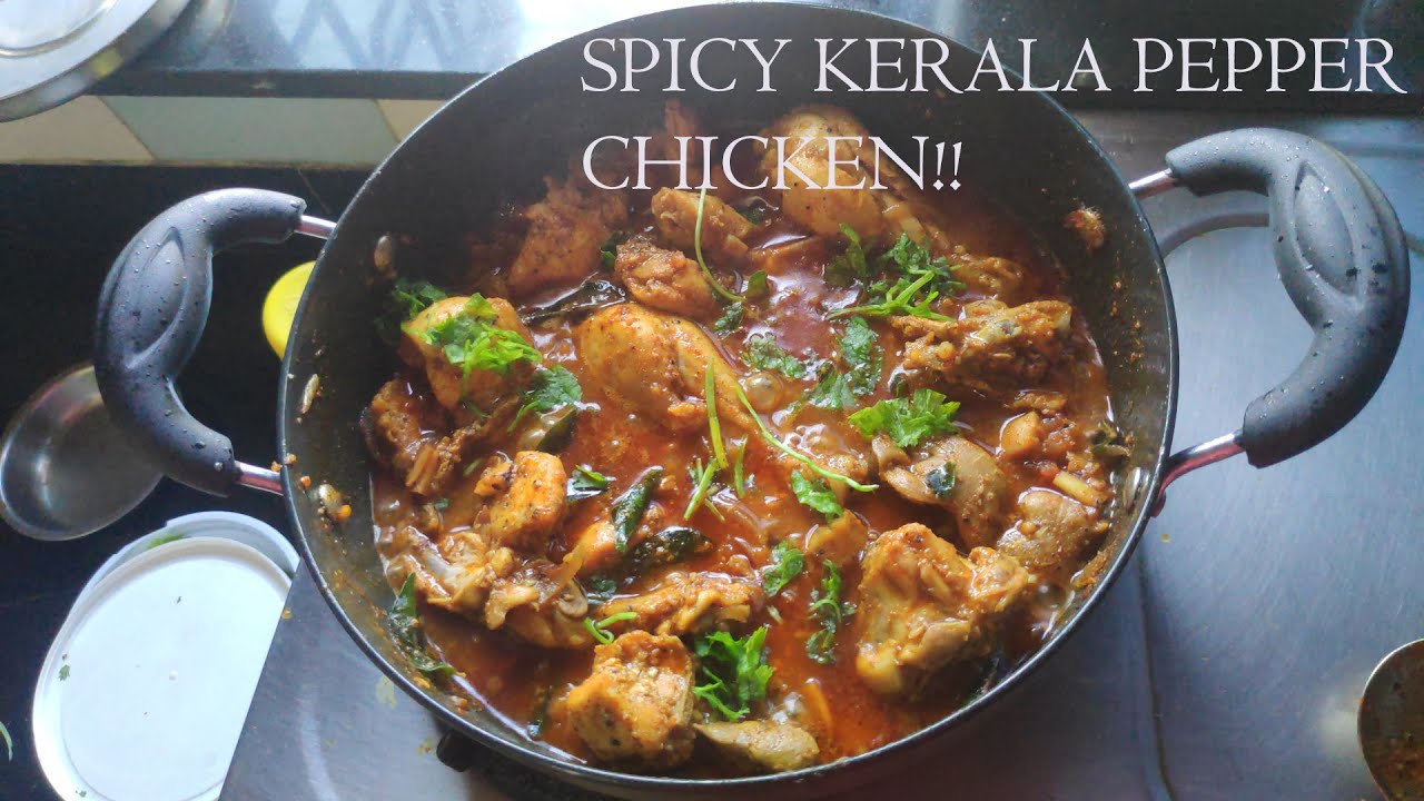 Spicy Kerala Pepper Chicken Sobha's Kitchen Tales YouTube