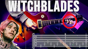 How to Play "Witchblades" by Lil Peep on Guitar [TABS/Guitar Lesson]