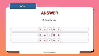 Word Ladder Challenge #0793 | 10 Word Ladder Practice Puzzles screenshot 4