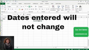 Non changing Date or Time in Excel