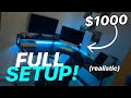17 Year Old’s (Realistic) Budget Gaming Setup Tour! (ONLY $1000)