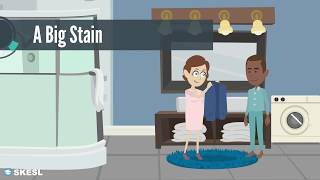 English Conversation Lesson 43: A Big Stain - YouTube