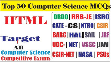 Top 50 MCQs On HTML for DRDO RRB JE ISRO CSIR NET GATE CS JRF BARC ECIL VSSC UGC   cyberpoint9