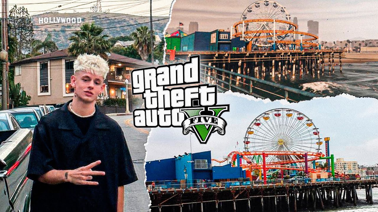 Visitando lugares del GTA V en la VIDA REAL LOS ANGELES Vs LOS