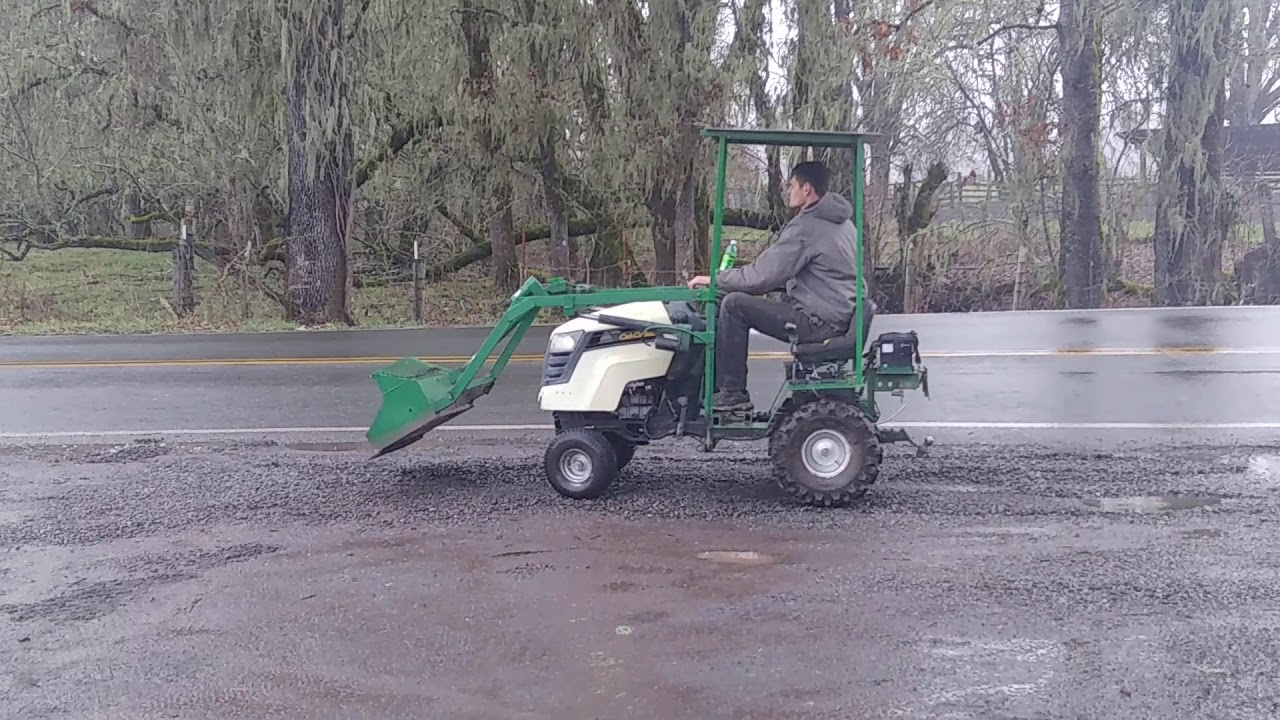 Homemade bucket loader YouTube