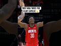 Clint Capela knocks down the first three pointer of his career!
