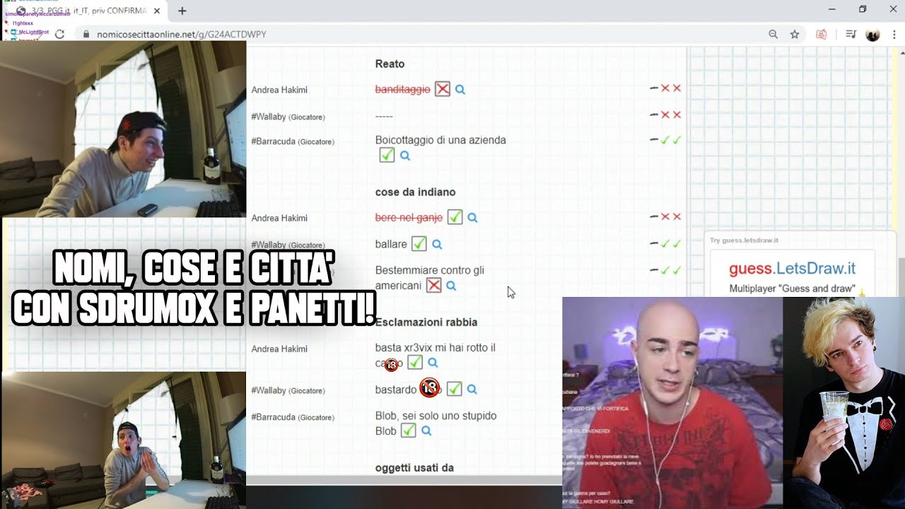 NOMI, COSE, CITTA' con SDRUMOX e PANETTI!