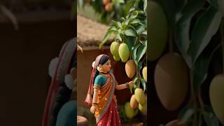 Doll making mango  chaat 🥭 #miniature #tinyfood #asmr #shorts