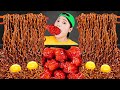Black Bean Noodle Spicy Sauce Fried Chicken Mukbang DONA 