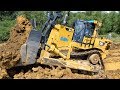 Cat D9T Dozer Pushing Clay