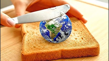 Planet Spread on Toast 🌍🍞 | AI ASMR Relaxing & Oddly Satisfying Video