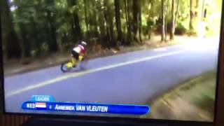 Anna Van Vleuten Olympic Road race crash