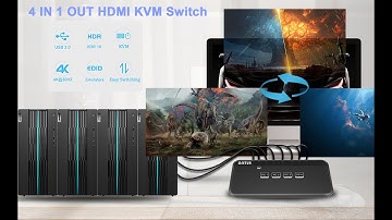 OseTub 4 Port HDMI KVM Switch