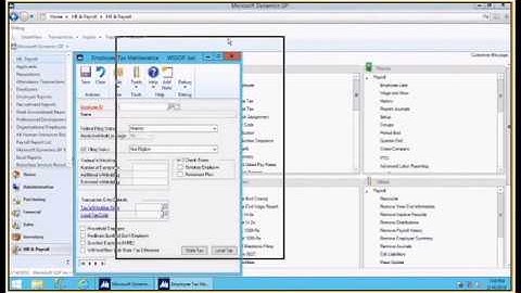 State taxes are not being withheld in Microsoft Dynamics GP