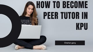 How to become peer tutor in KPU