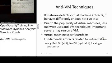 Dynamic Malware Analysis D3P12 Anti-VM Techniques