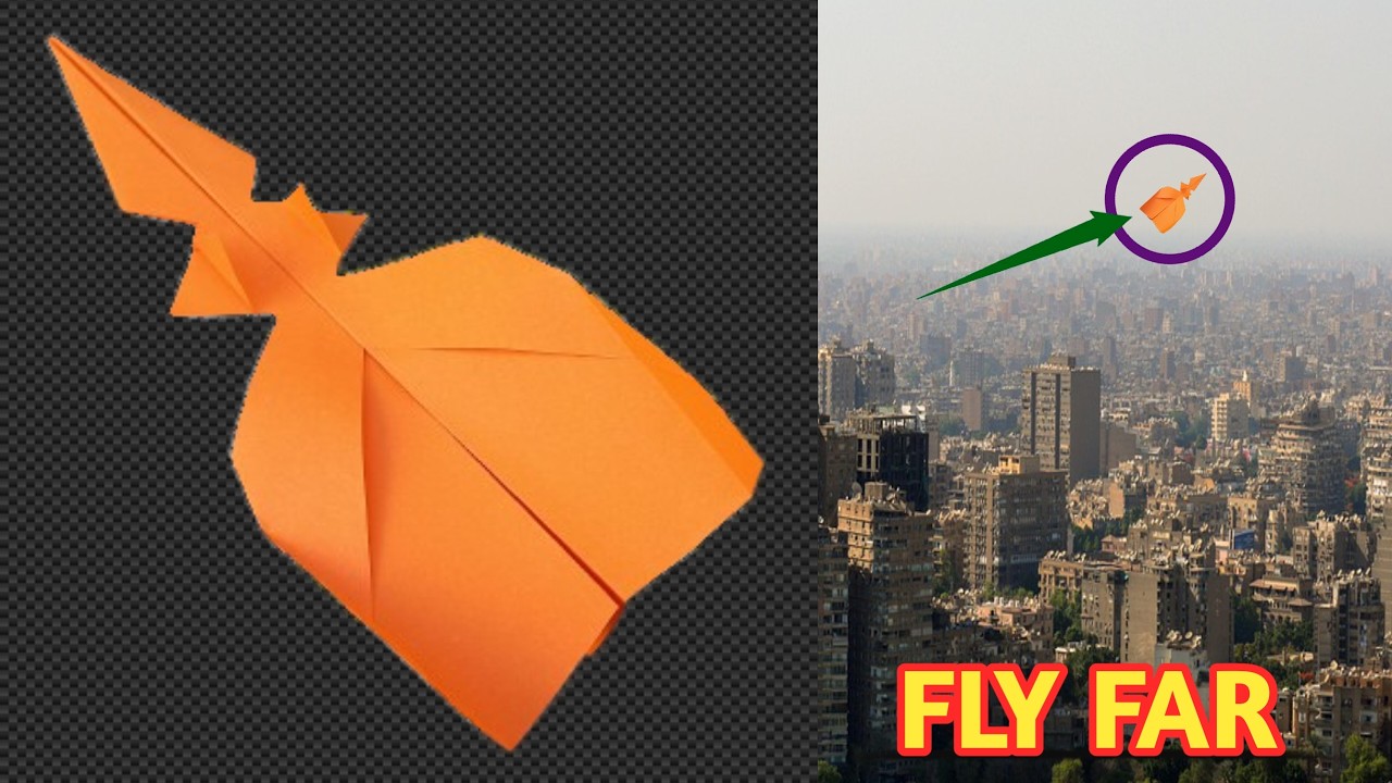 How to Make a Paper Airplane That Flies Far  | Not a Simple Design!