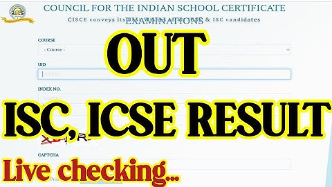 ISC RESULT LIVE| CISCE ON DECLARATION ISC RESULT
