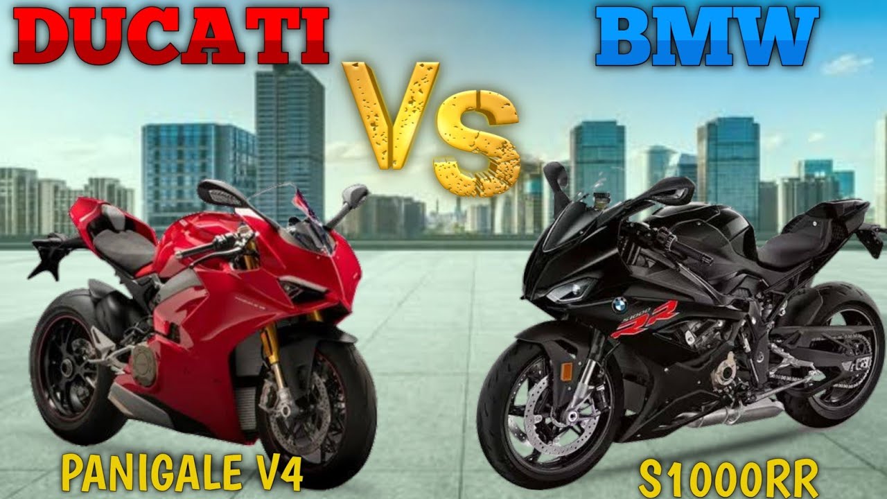 Ducati Panigale v4 vs BMW S 1000 RR // 1000cc Superbike // Inline 4 ...