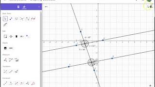 Angle Congruence Theorems using Geogebra