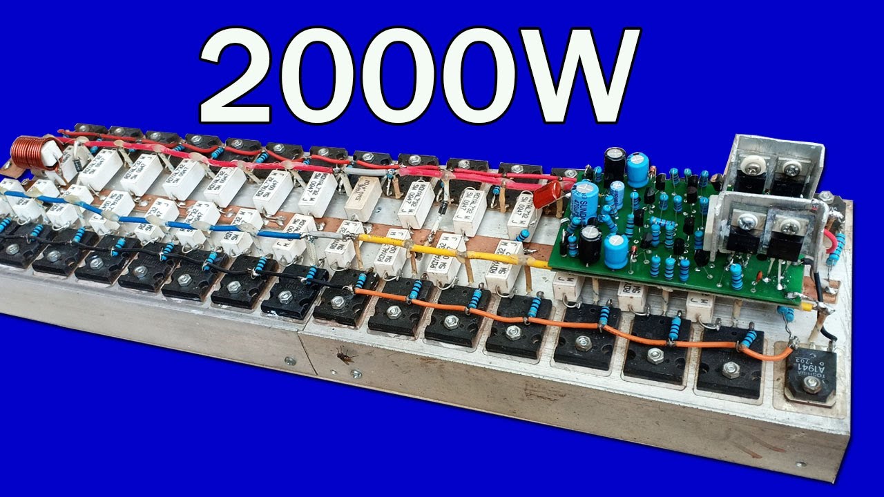 How To Make 2000w Amplifiers Circuit Diagram At Home Youtube