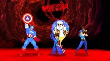 Marvel VS Capcom 2 - Captain America/Megaman/Jill - Expert Difficulty Playthrough