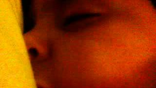 Christopher snores and sleeps with his eyes open! Creepy