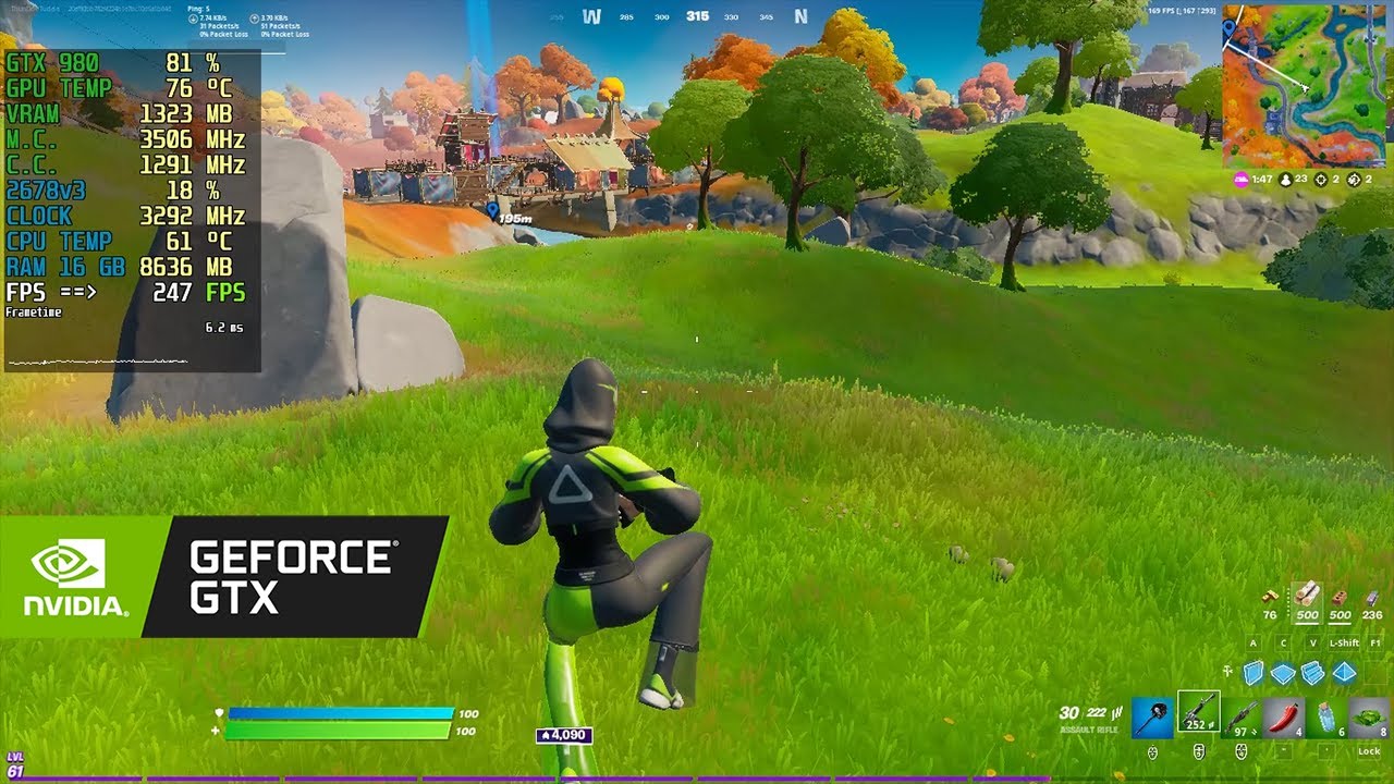 GTX 980 fortnite competitive settings | Arena | (1080p) dx11