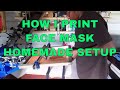 How to screen print a filter attachment for a DIY HOMEMADE face mask.