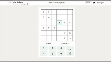 Linkedin Mini Sudoku 130 Today