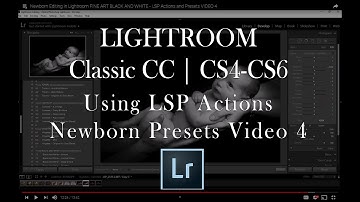 Newborn Editing in Lightroom FINE ART BLACK AND WHITE - LSP Actions and Presets VIDEO 4