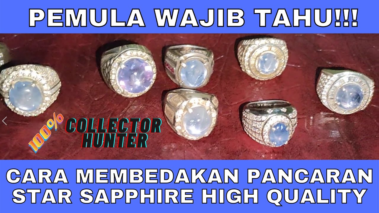 Cara Membedakan Pancaran Star Sapphire Bagus dan Fokus | Referensi Yang Banyak Diburu Collector. 🙏