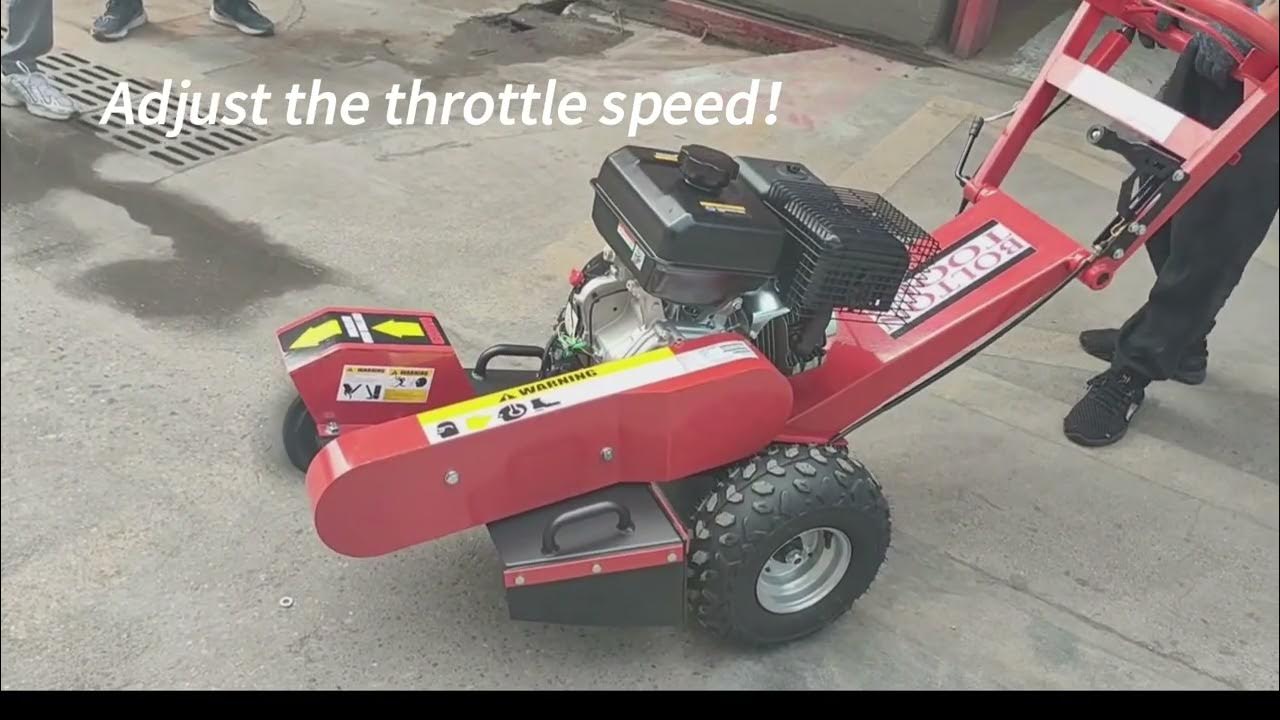 Toolotsus 15HP Power Stump Grinder, 12" Commercial Stump Grinder with