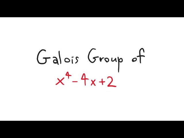 Galois group of x^4-4x+2