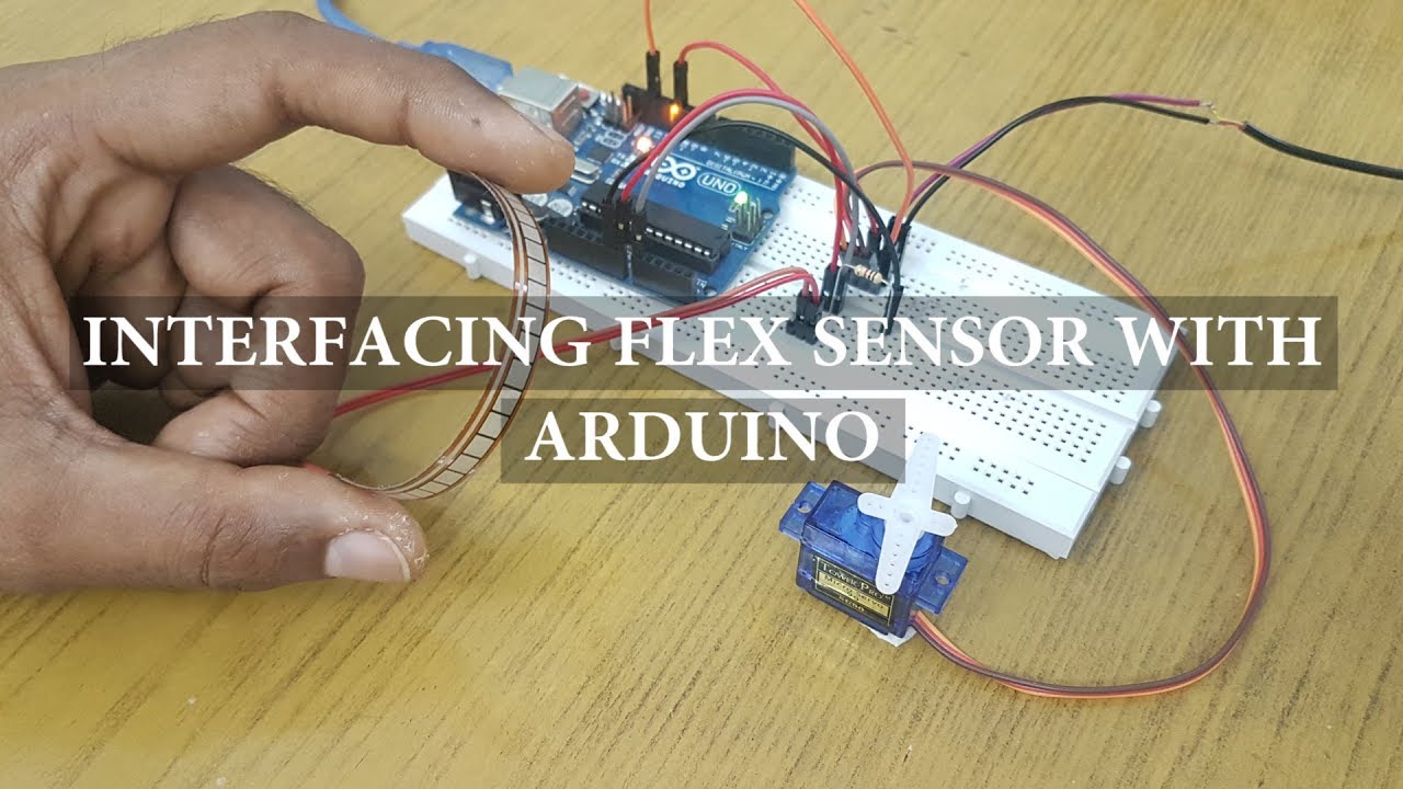 flex sensor servo motor arduino